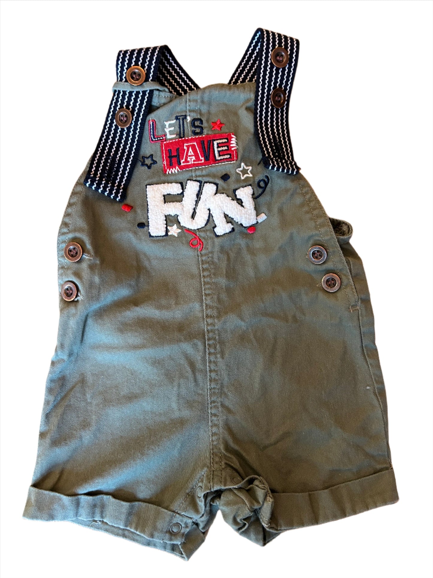 Kaki Groene Jumpsuit - maat 62 (2-4M)