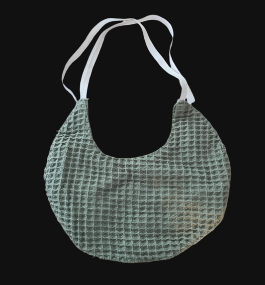 Double sided bib, with embroidery back