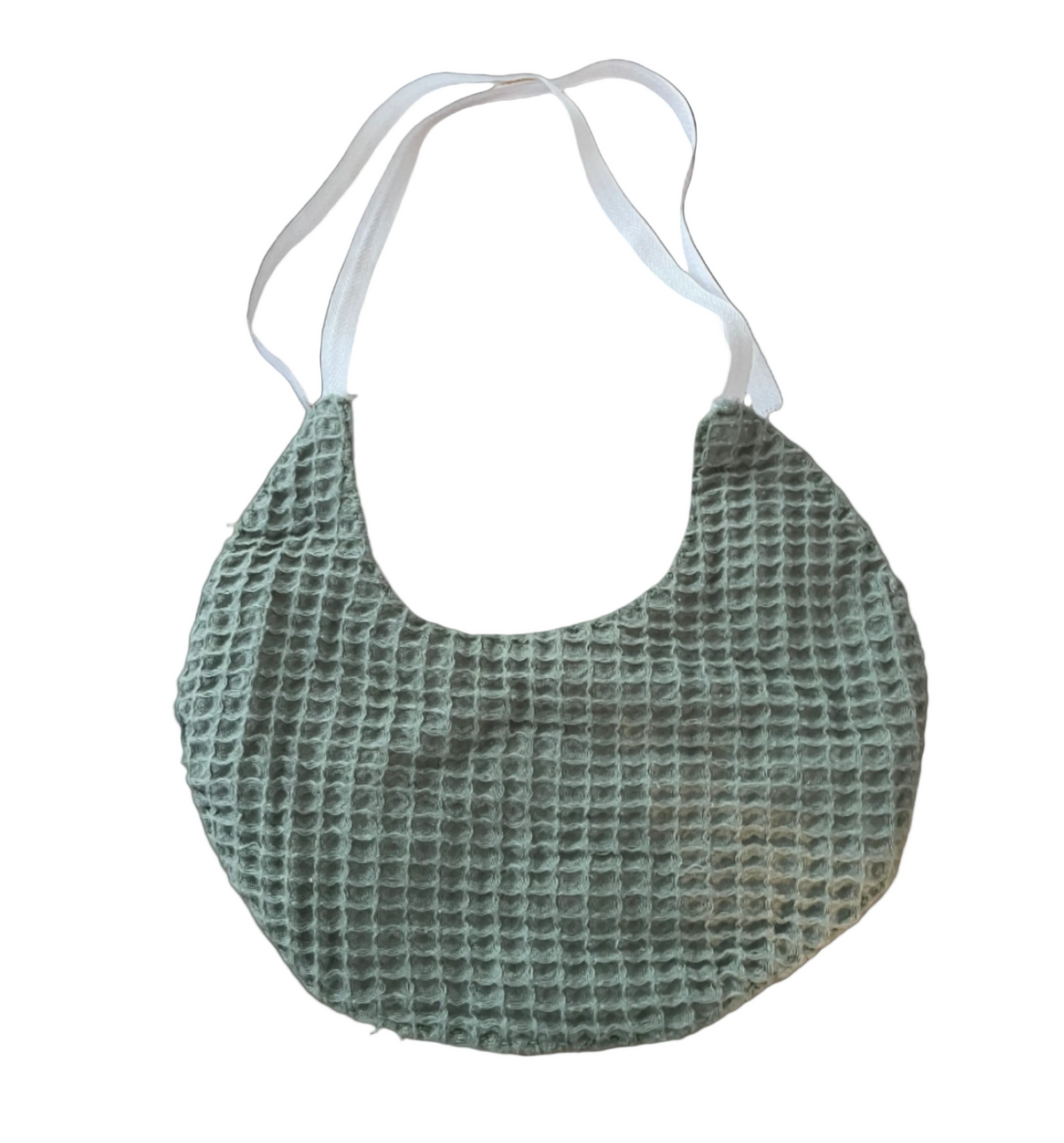 Double sided bib, with embroidery back