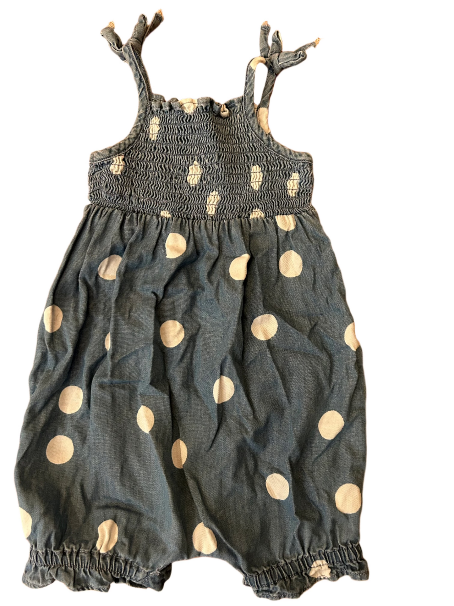 Babymeisjesjeansjumpsuit - maat 68 (3-6M)