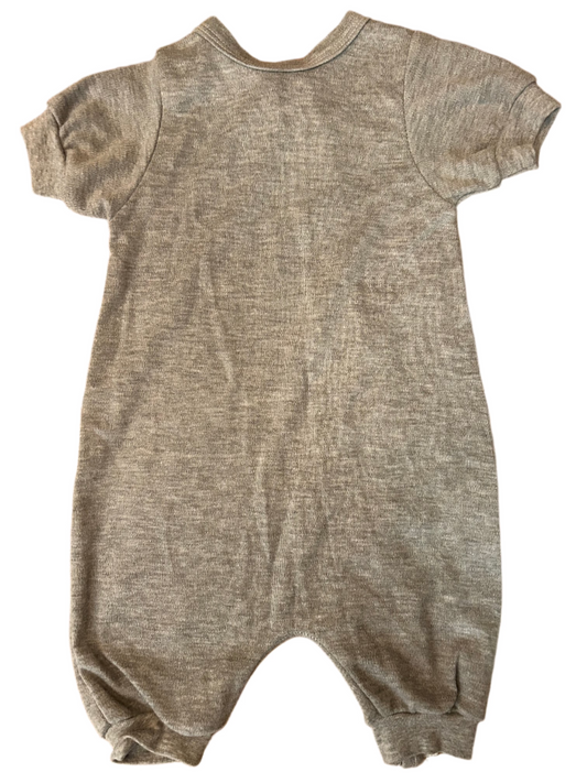 Gray Baby Romper - size 74 (6-9M)