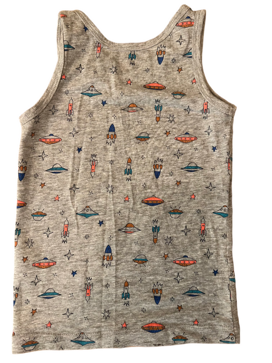 Grijs vest met korte mouwen - maat 98/104 (2-3 jaar)