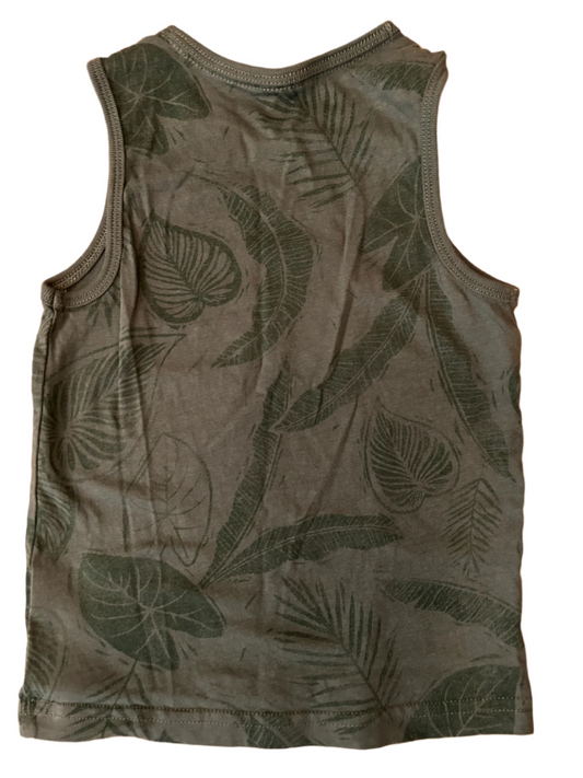 Groen vest met korte mouwen - maat 98/104 (2-3 jaar)