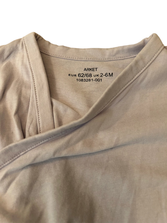 Light Purple Baby Short-sleeve Romper - size 62/68 (2-6M)