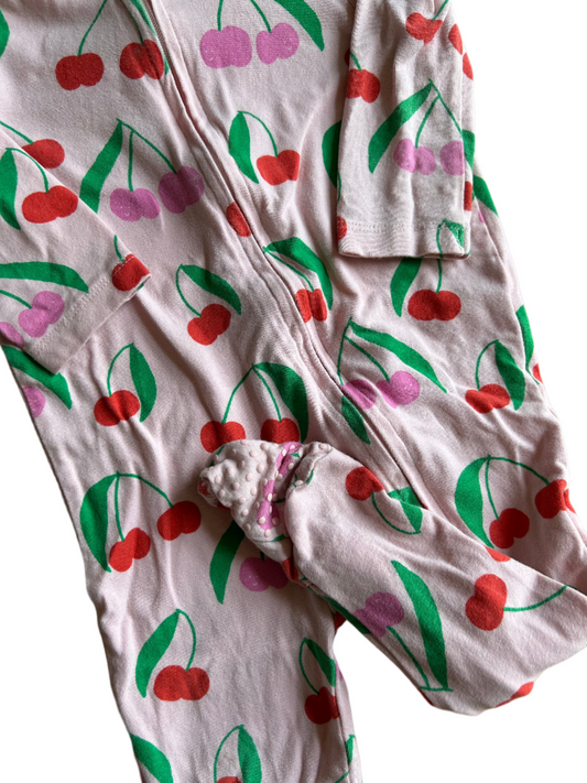 Pink Long-sleeve Jumpsuit - size 74-80 (6-12M)