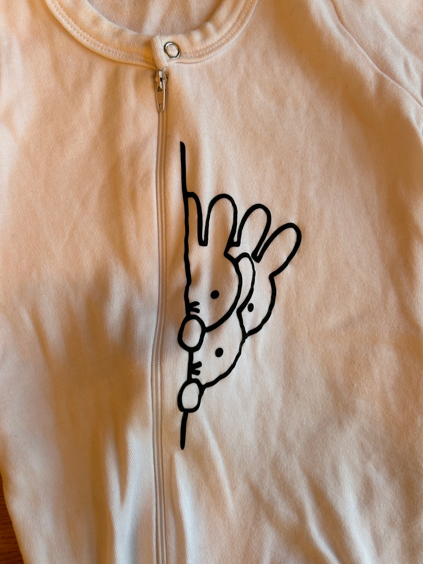 Witte Nijntje Onesie met lange mouwen - maat 74-80 (6-12M)