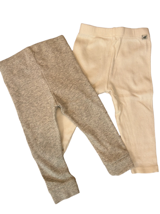 2 Pack Baby Leggings - size 74 (6-9M)