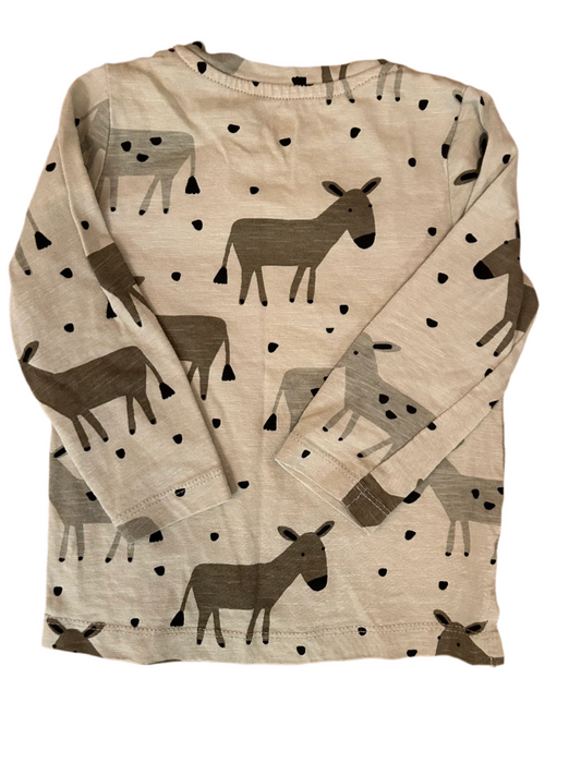 Groen jongensshirt - maat 86 (12-18M)