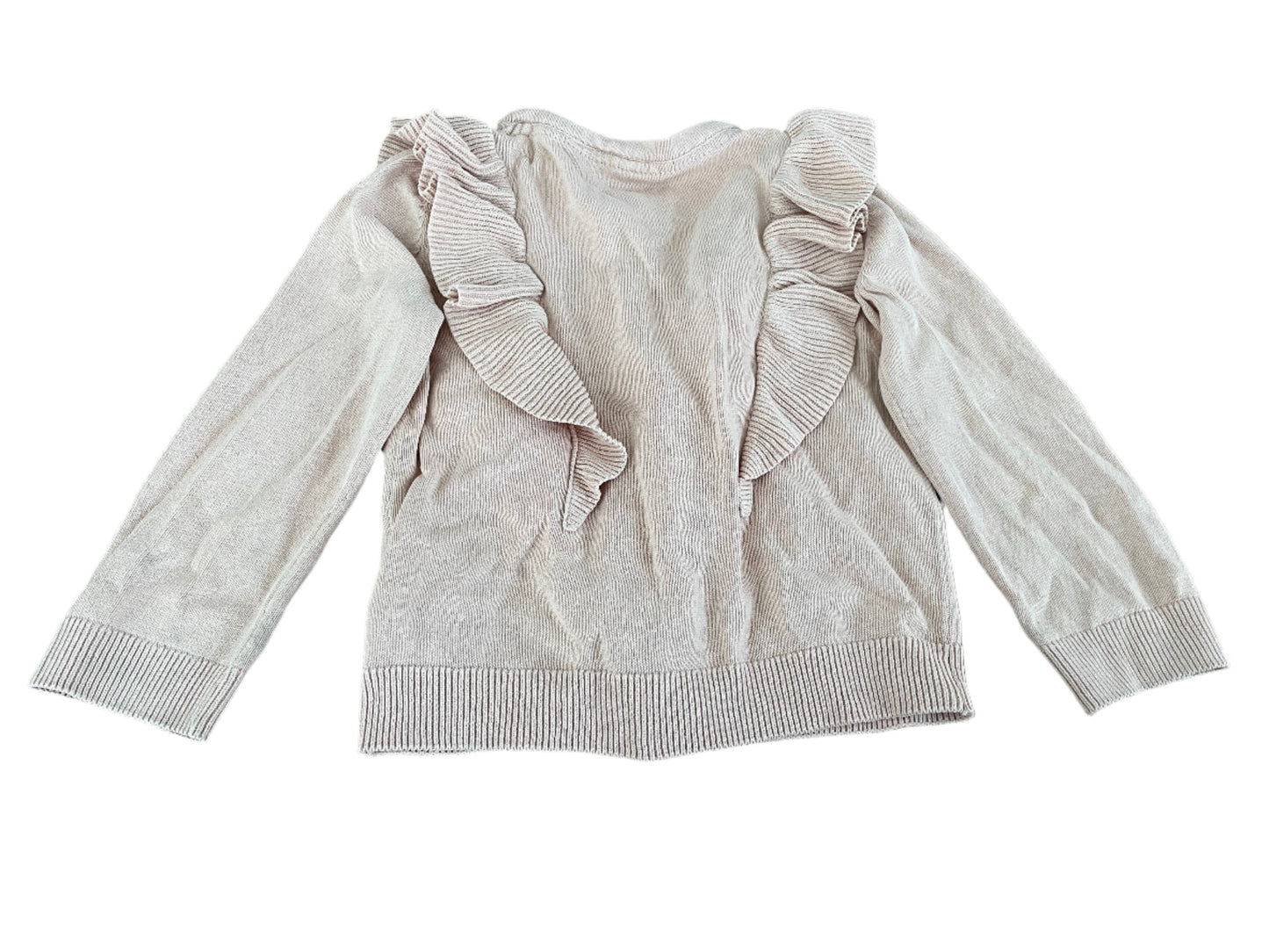 Knitted light salmon colour jersey - size 92 (2Yrs)