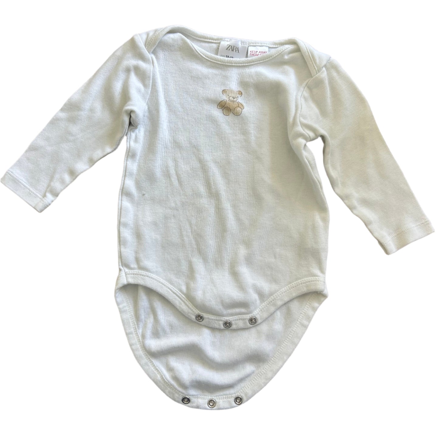 Twee rompertjes met lange mouwen - maat 86 (12-18M)