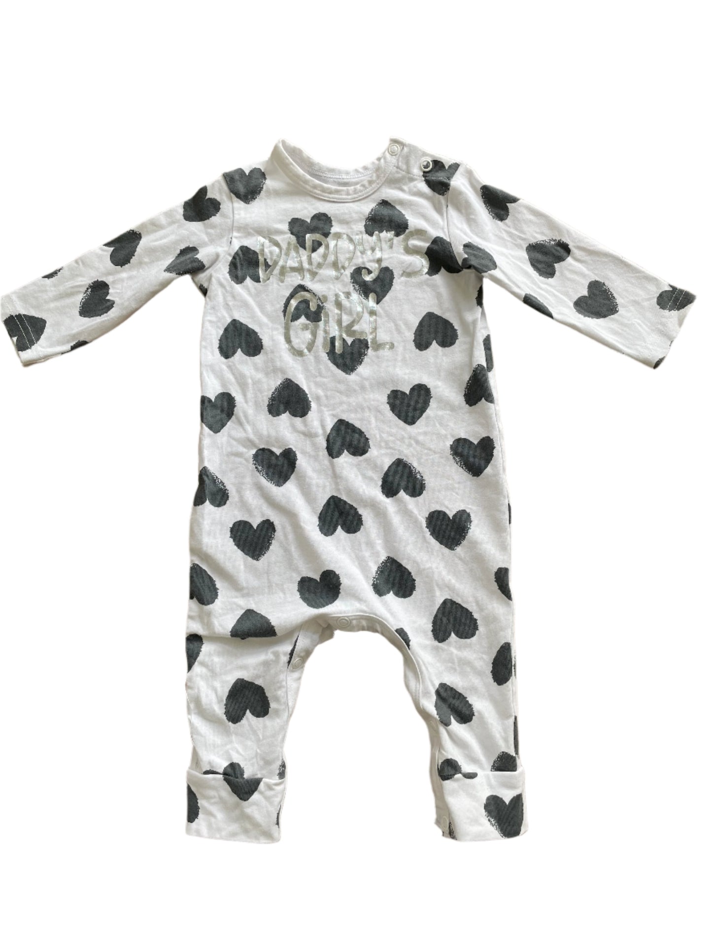 Onesie met lange mouwen voor een papa's kindje - maat 60-68 (3-6M)