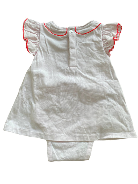 Jacadi Paris romper with dress - size 74 (6-9M)