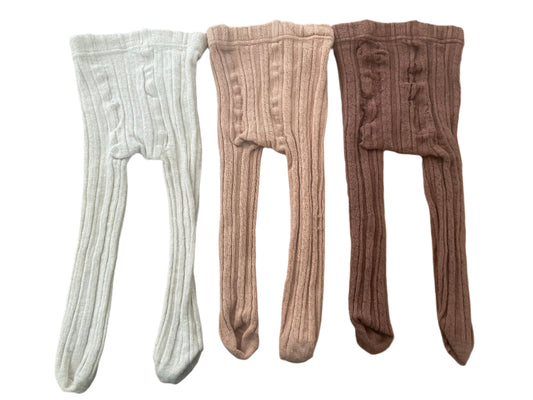 3 pairs of tights - 86 (12-18M)