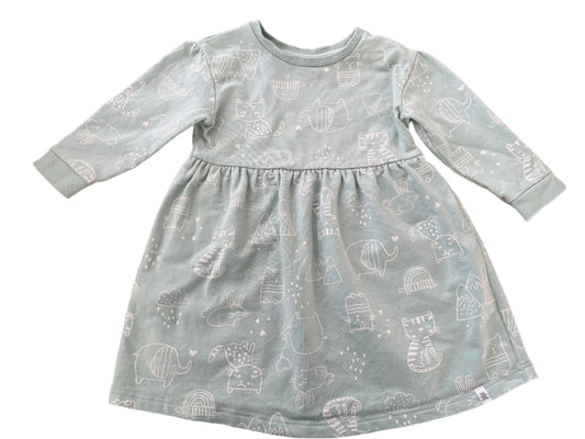 Jurk met lange mouwen - maat 86 (12-18M)