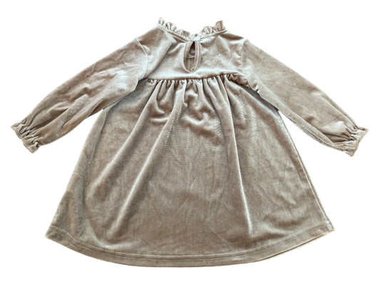 Fluwelen jurk met lange mouwen - maat 86 (12-18M)