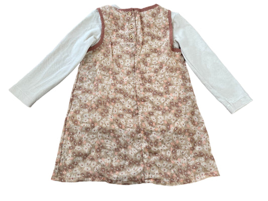Long-sleeve dress - size 86 (12-18M)