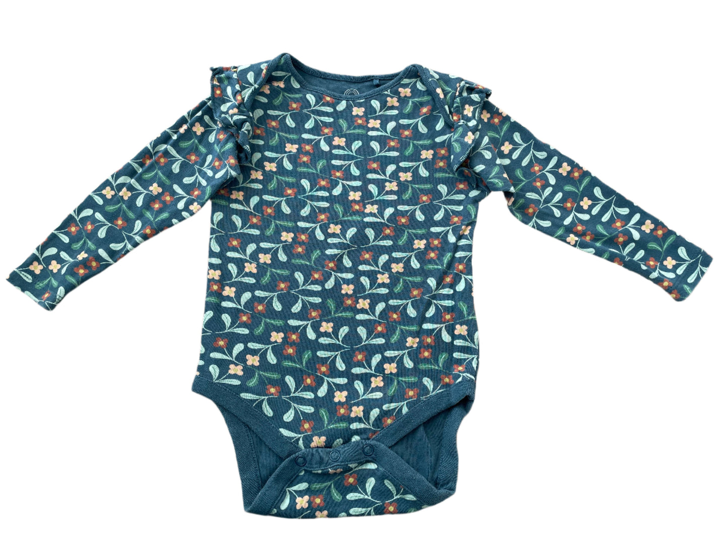Twee rompertjes met lange mouwen - maat 86 (12-18M)