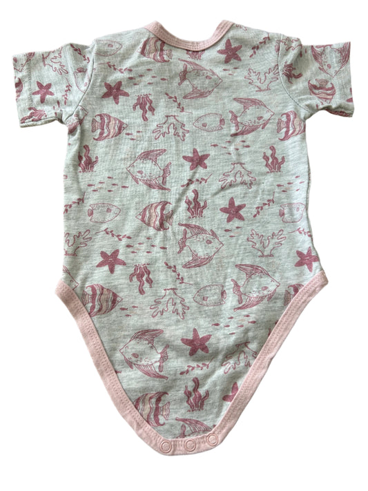 Short-sleeve Romper - Size 68 (3-6M)