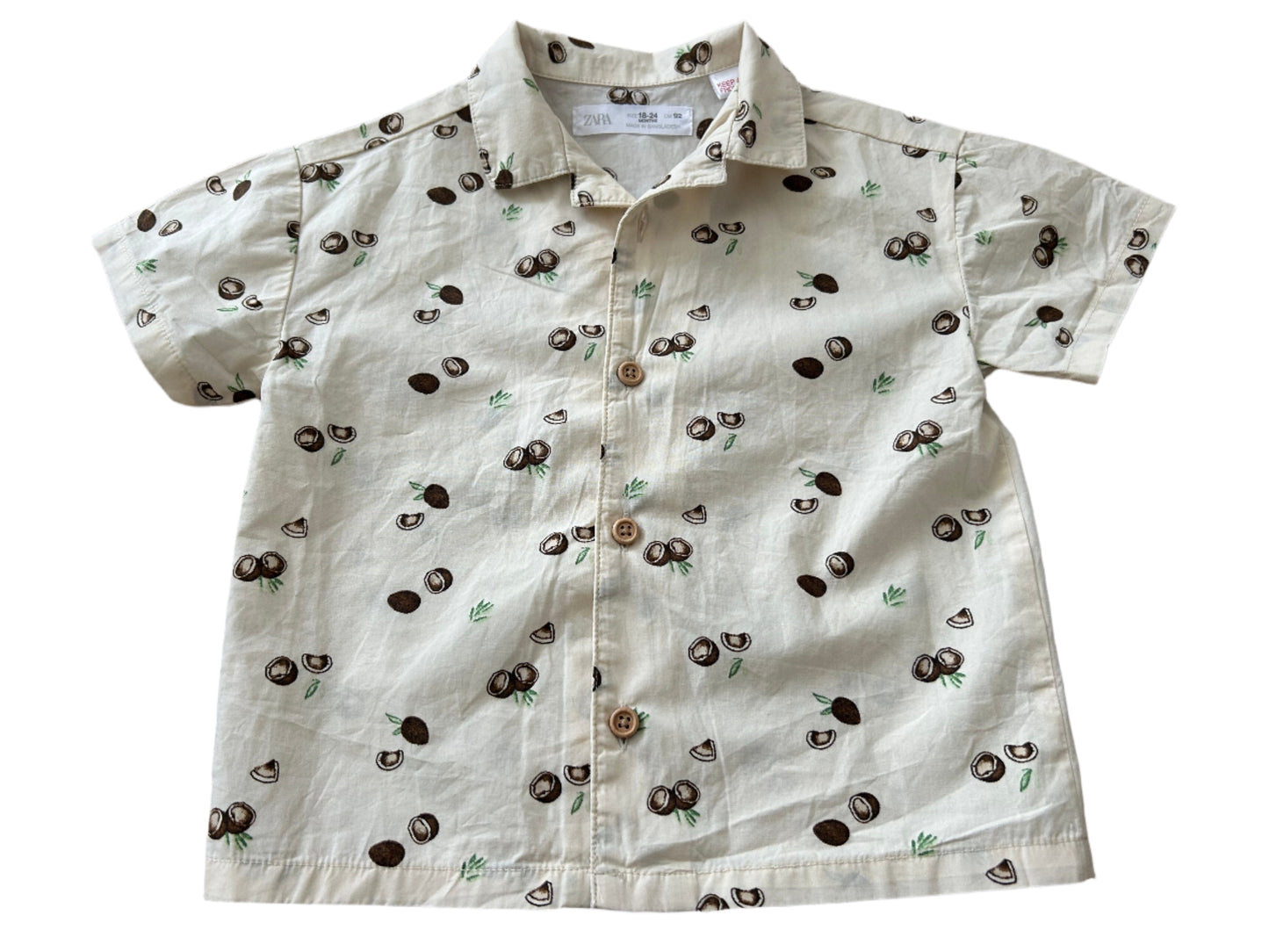 Short-Sleeve Shirt - Size 92(18-24M)