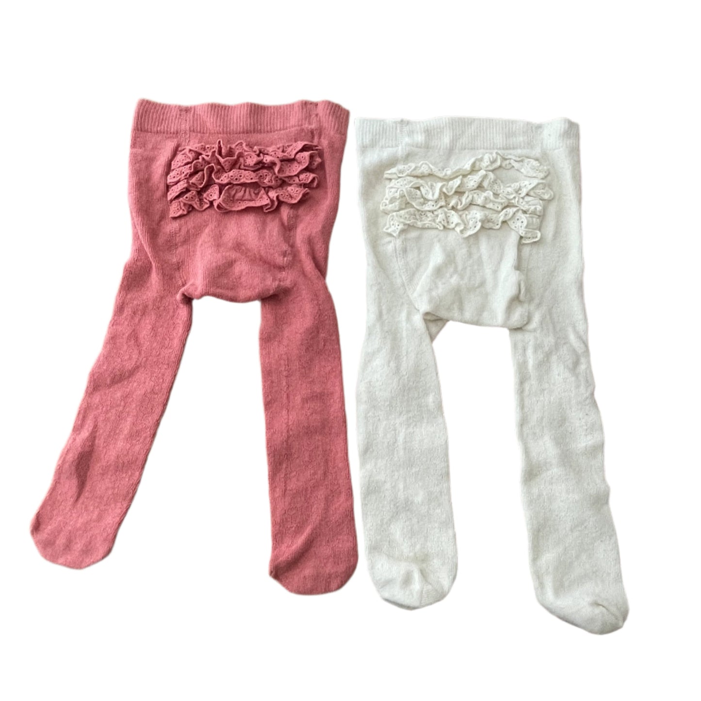 2 pairs of tights - 74 - 80 (6-12M)