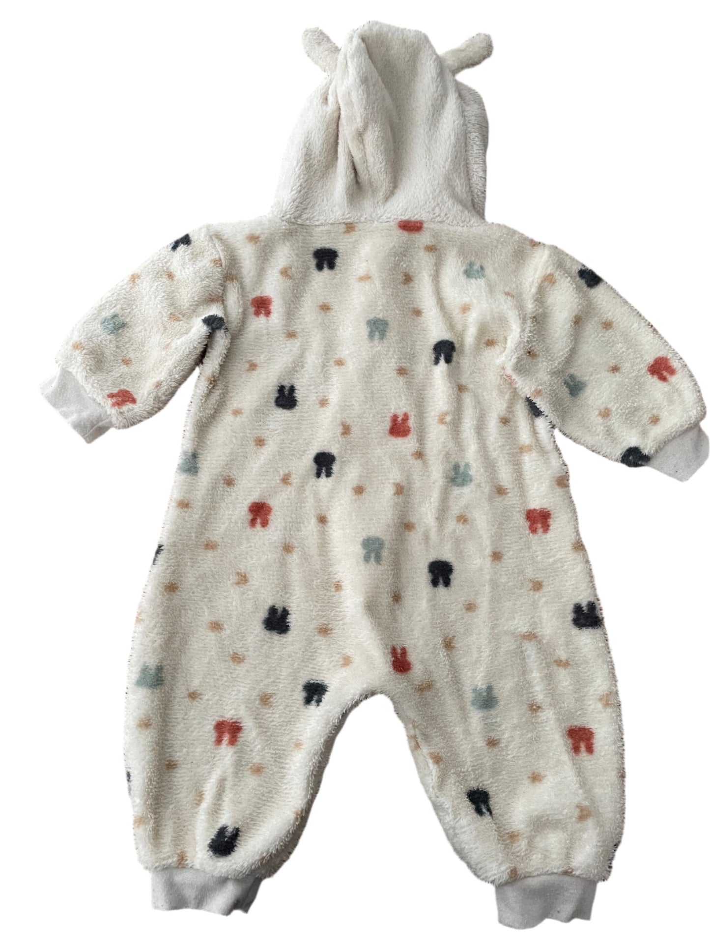 Teddy onesie - maat 80 (9-12M)