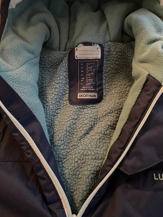 Warm Ski suit - size 76-81cm (18M)