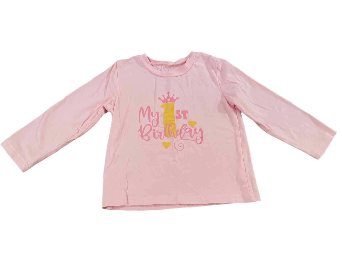 Verjaardagsshirt met lange mouwen - maat 92 (18-24M)