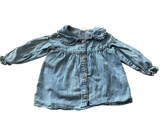 Long-sleeve dress - Size 74 (6-9M)