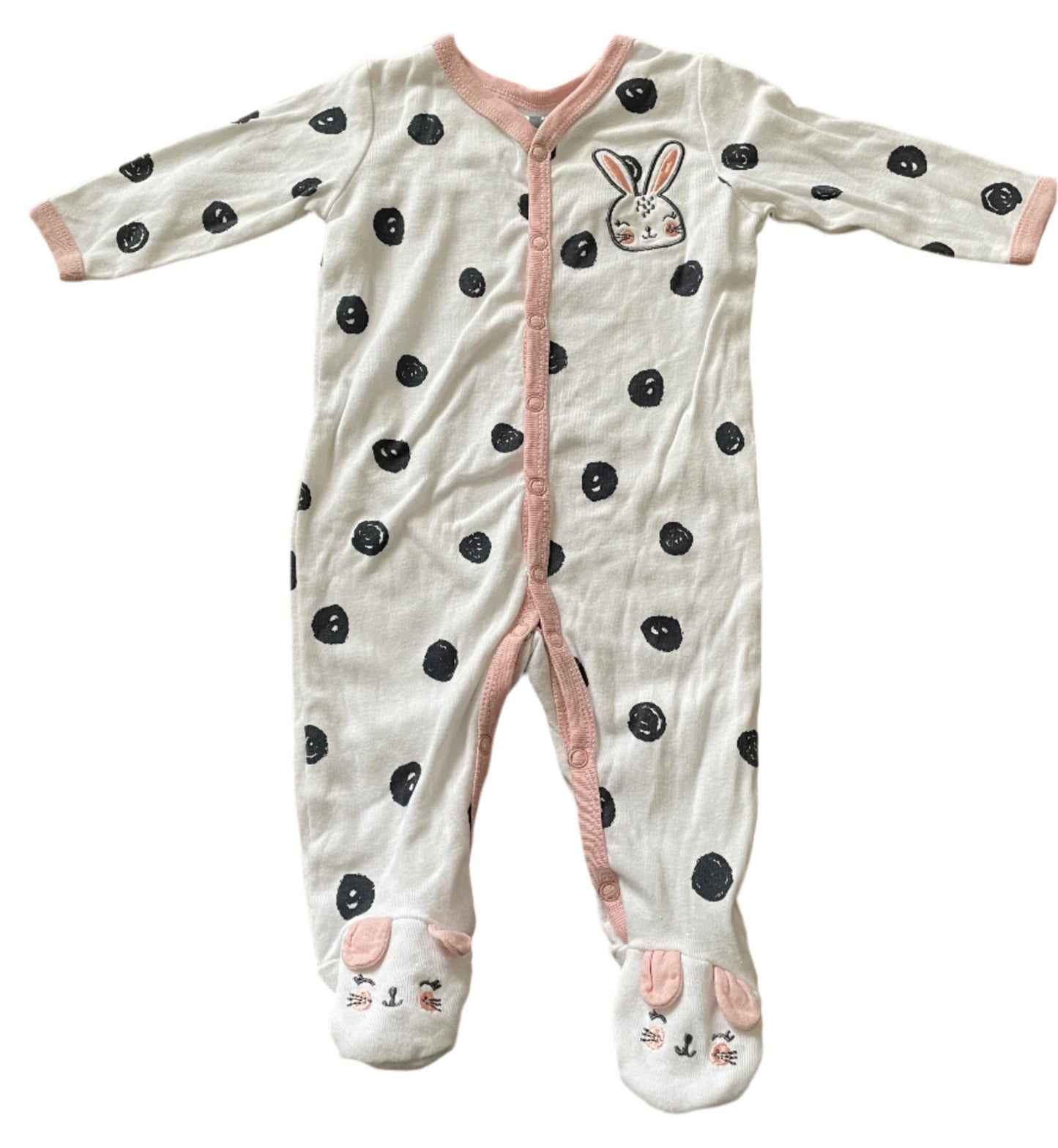 Long-sleeve onesie - size 56-60 (1-3M)