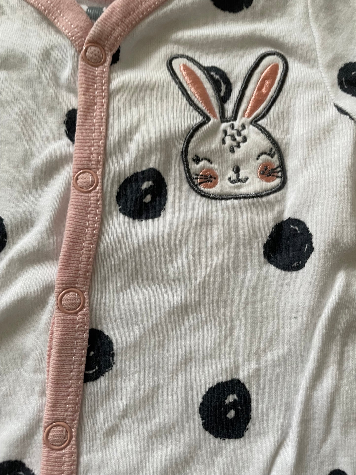 Onesie met lange mouwen - maat 56-60 (1-3M)