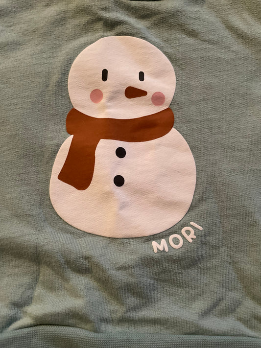 Long-sleeve snowman sweater - Size 80 (9-12M)
