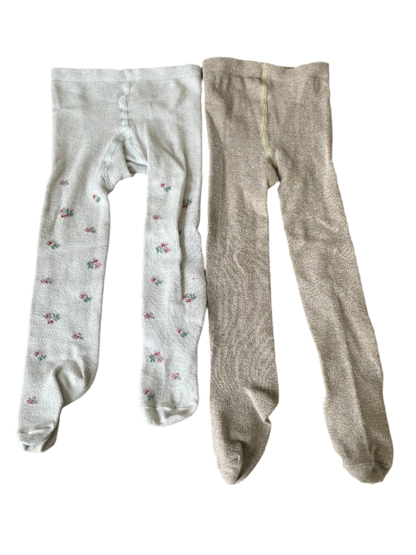 Twee paar panty's - Maat 80-86 (12-18M)