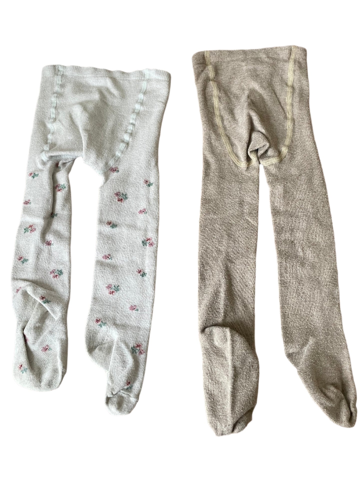 Twee paar panty's - Maat 80-86 (12-18M)