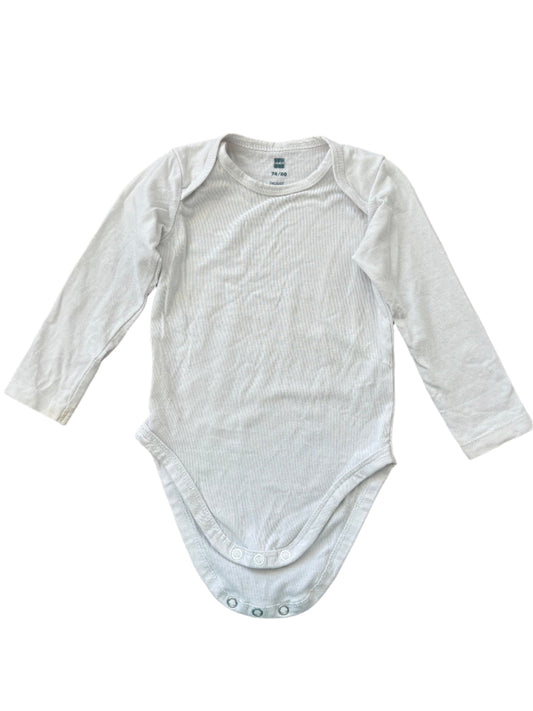 Two Long-Sleeve Rompers - Size 74-80 (6-12M)