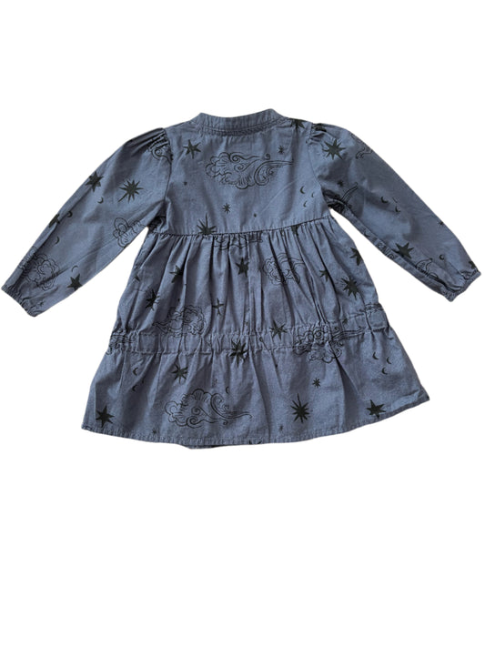 Long-sleeve Dress - Size 80(9-12M)
