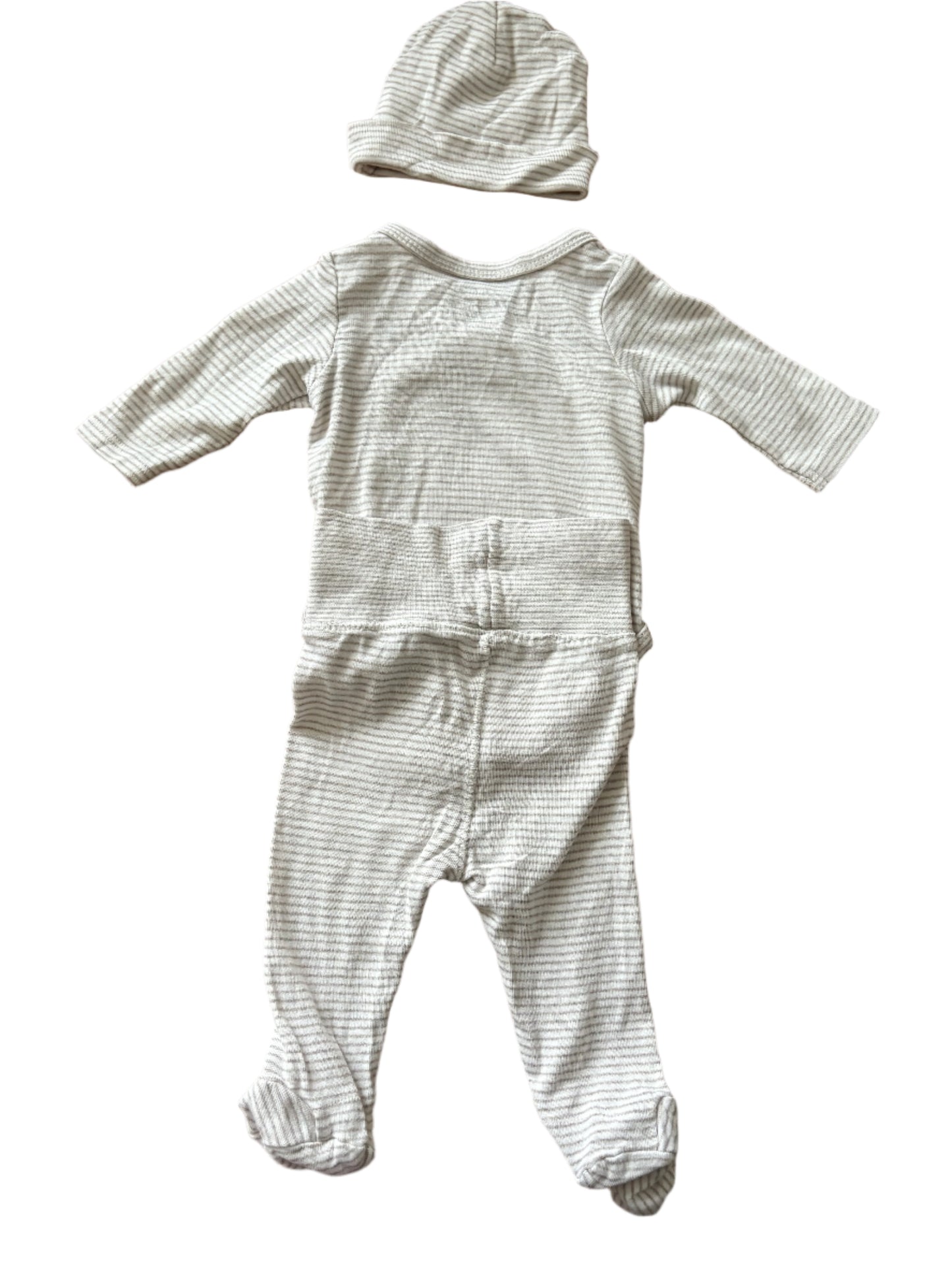 3-Piece Bodysuit and Trousers Set - Size 50 (0-1M)