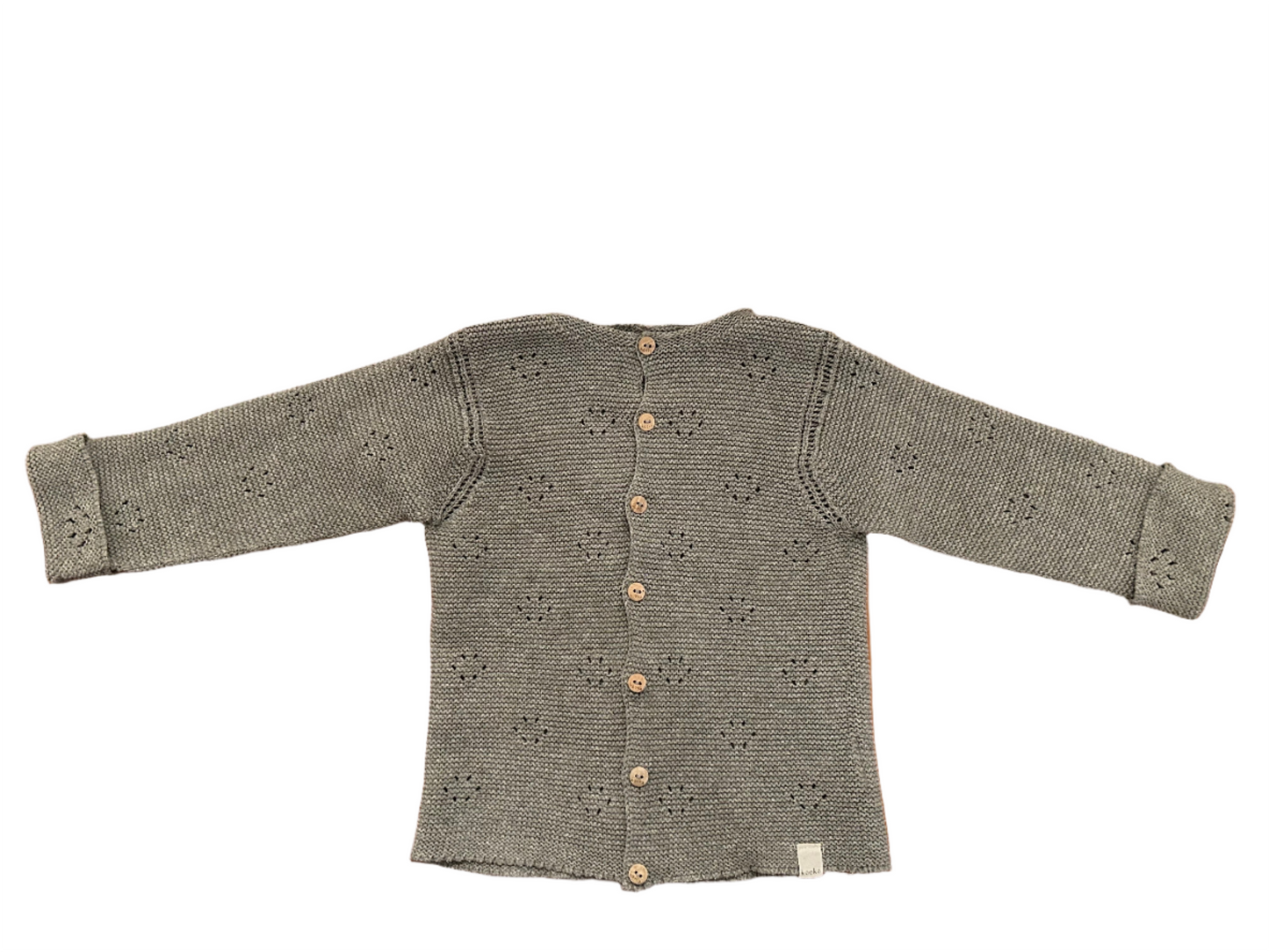 Lange mouw Koeka vest - maat 86-92 (12-24M)