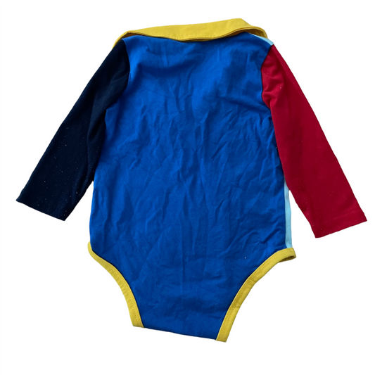 Long sleeve romper - size 74 (6-9M)