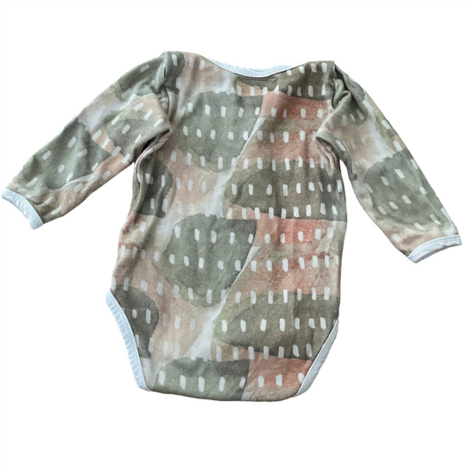 Long sleeve romper - size 74 - 80 (6-12M)