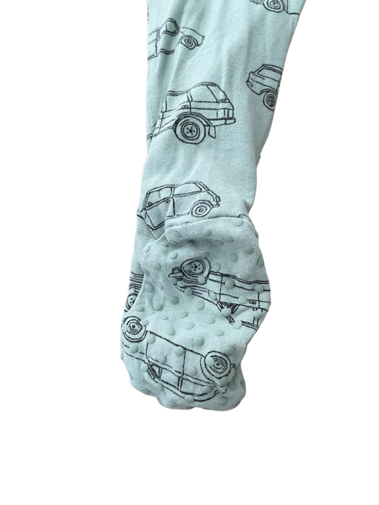 Groene auto Onesie - maat 74-80 (6-12M)