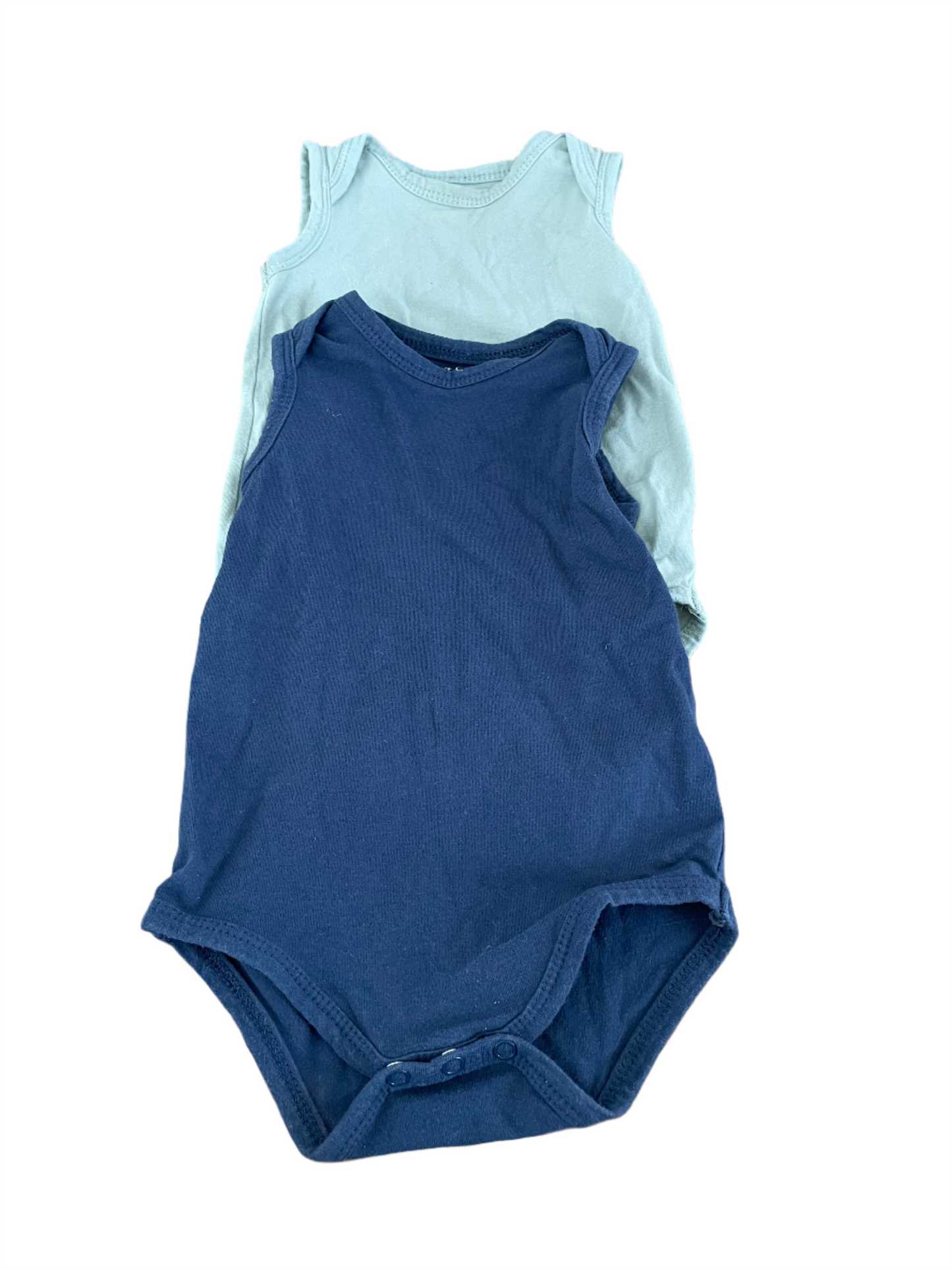 2 Organic cotton rompers - size 62-68 (2-6M)