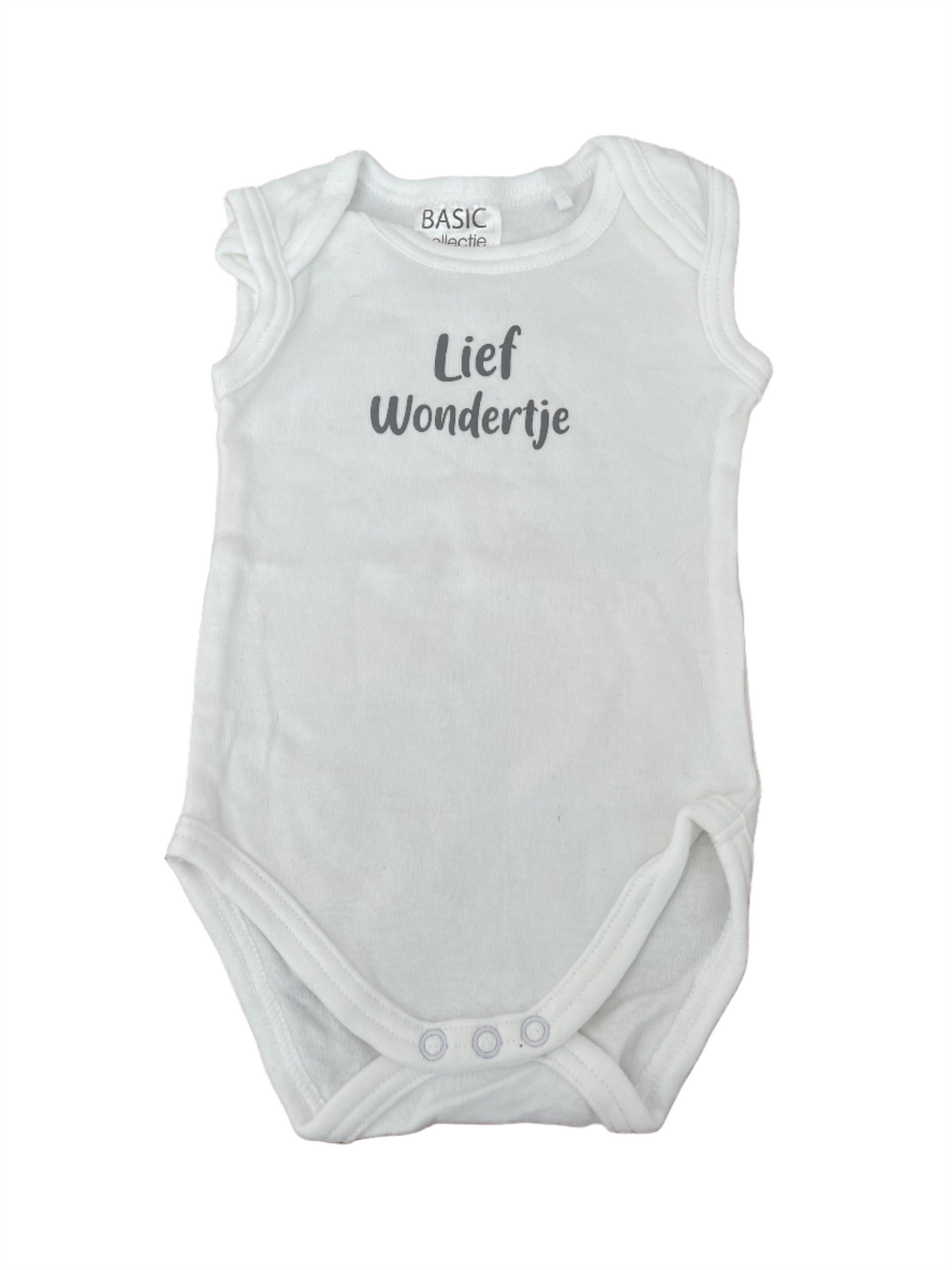 Mouwloze romper - maat 50-56 (0-2M)
