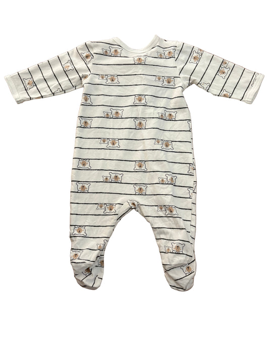 Long-Sleeve Onesie - Size 56/60 (1-3M)