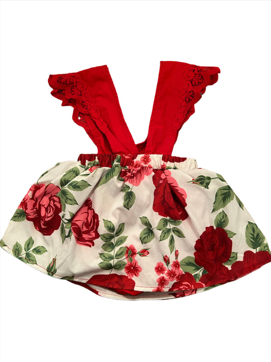Floral summer dress - size 86 (12-18M)