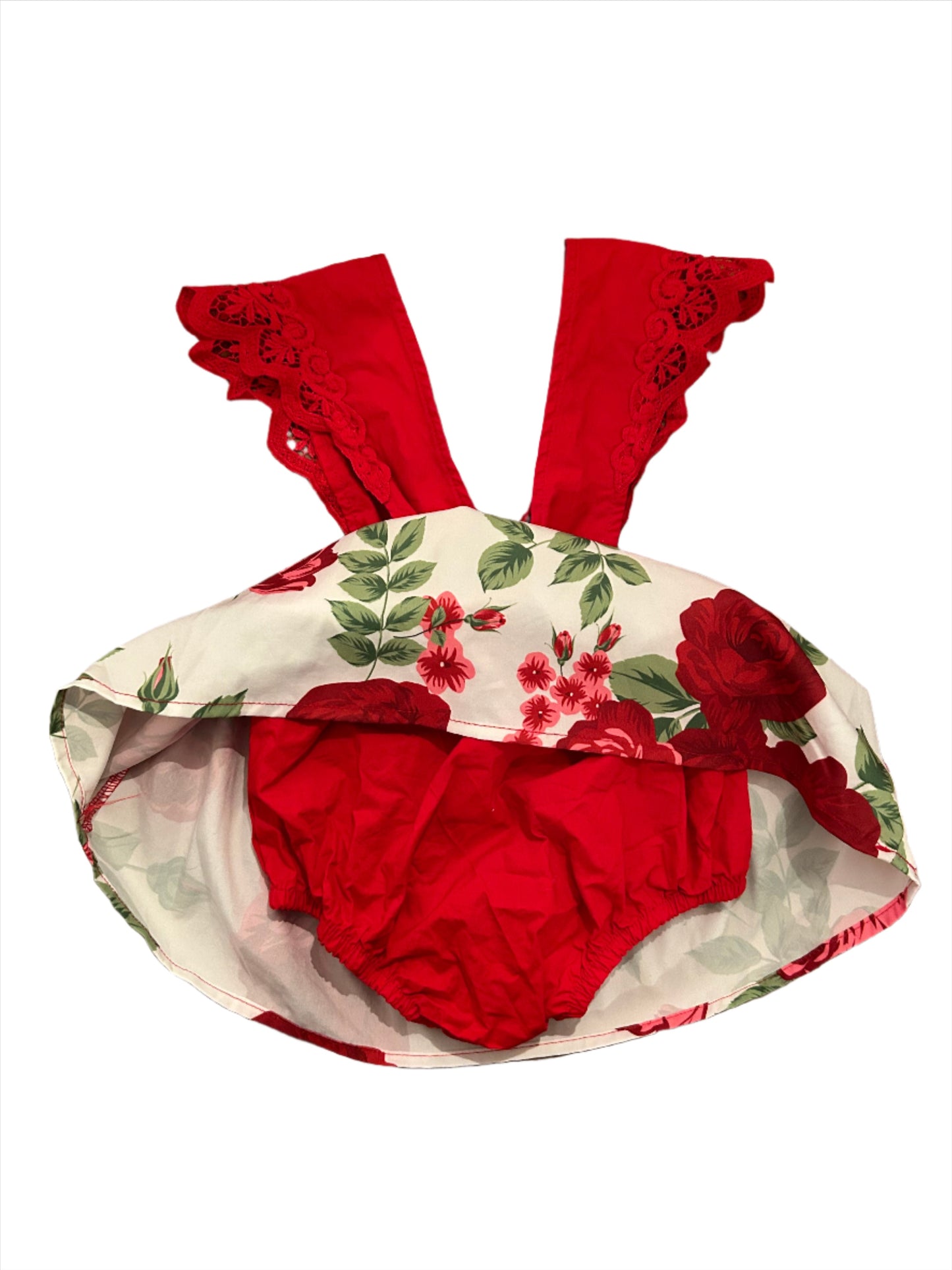 Zomerjurk met bloemenmotief - maat 86 (12-18M)