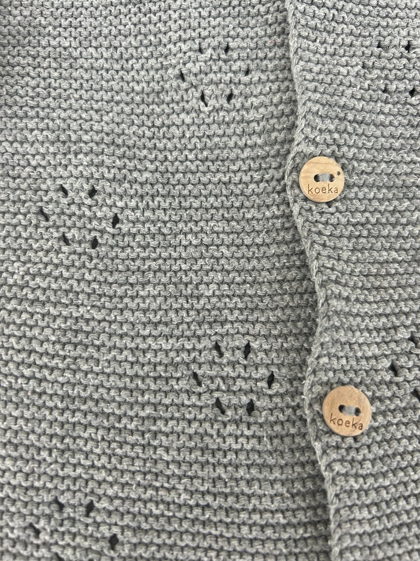 Lange mouw Koeka vest - maat 86-92 (12-24M)