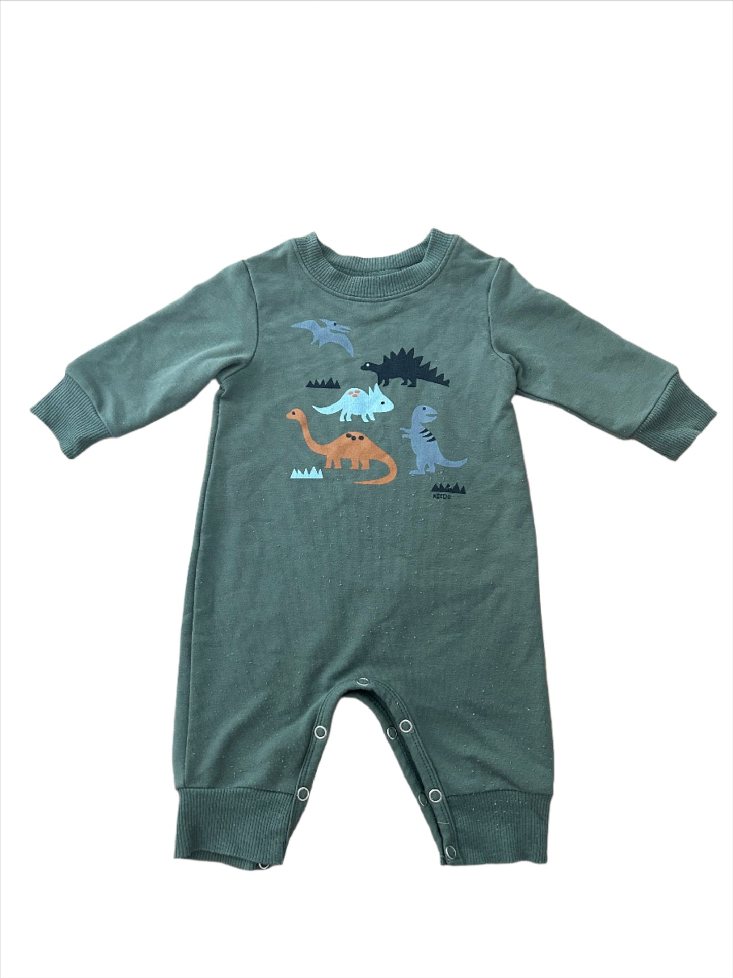 Groene playsuit - maat 62 (3-6M)
