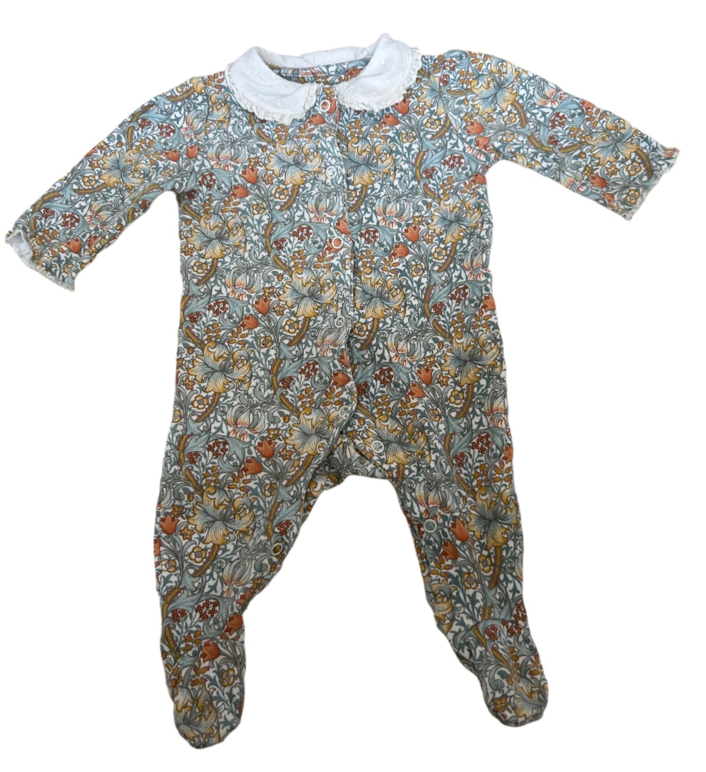 Morris & Co Long-sleeve onesie - size 50-60 (0-3M)