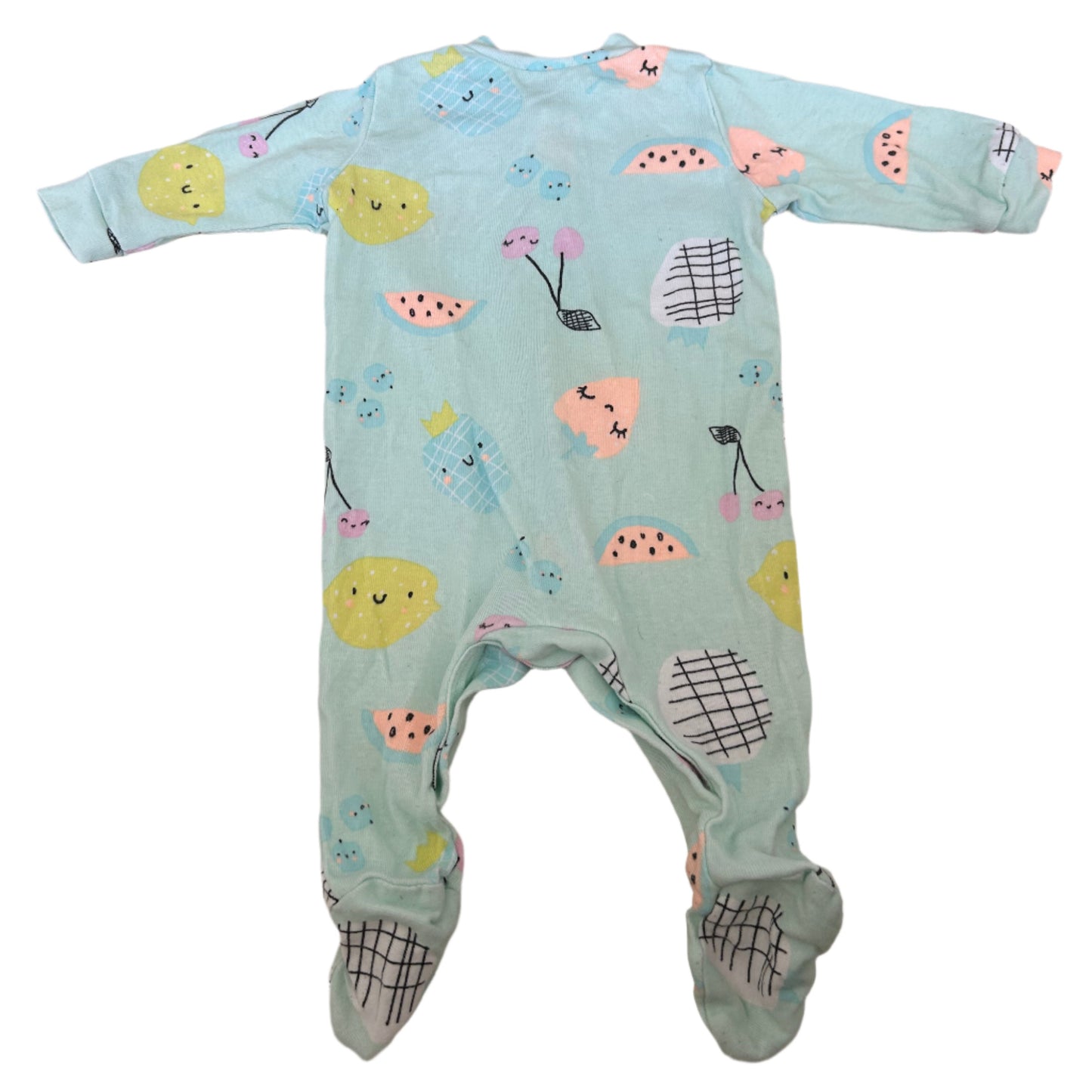 Onesie met lange mouwen - maat 50 (0-1M)