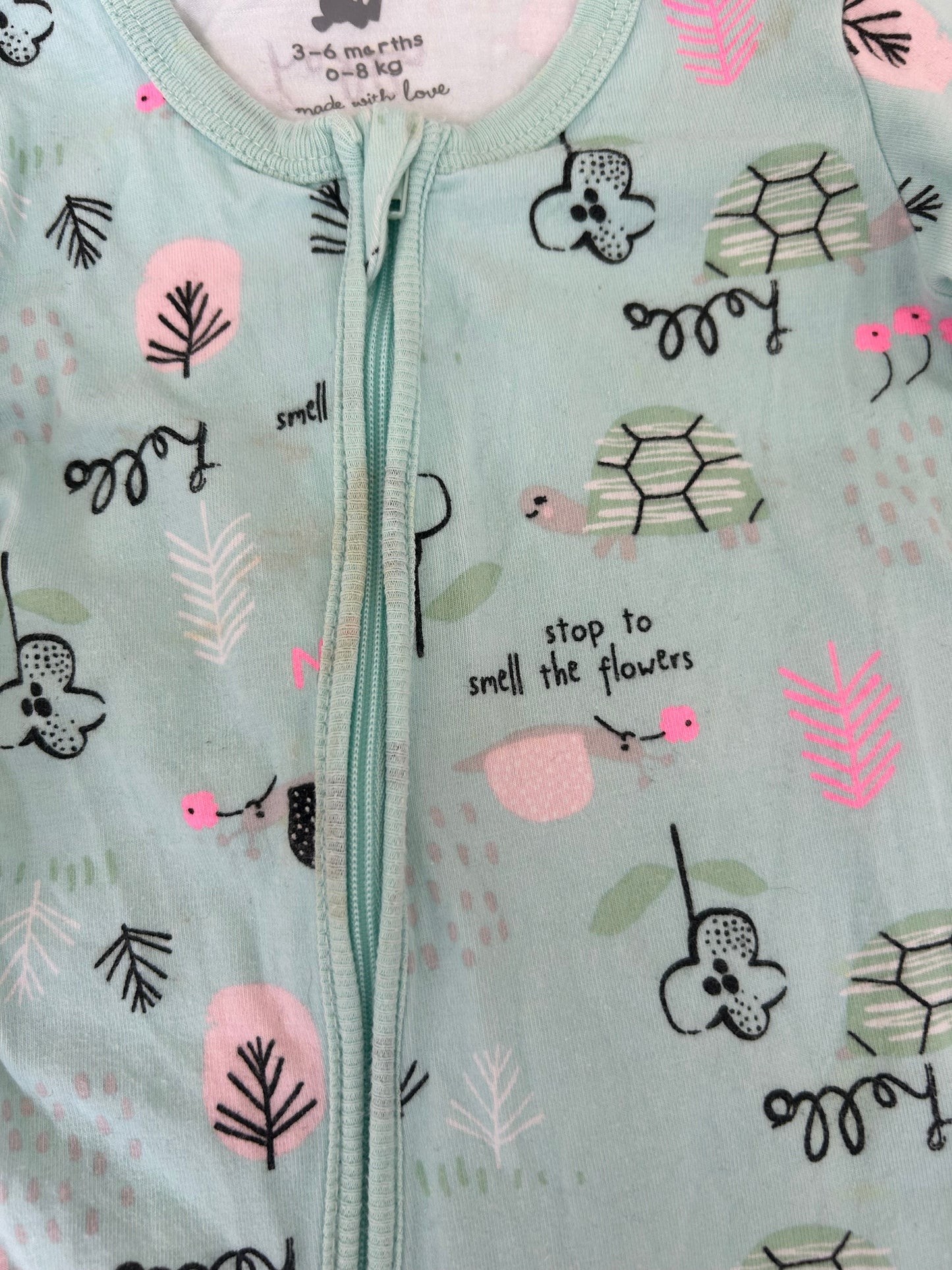 Onesie met lange mouwen - maat 60-68 (3-6M)